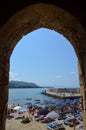 Panorama of the town Cefalu, Sicily, Italy Royalty Free Stock Photo