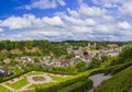 Panorama of town Fougeres in Brittany France