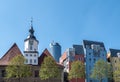Panorama town hall of Jena in Thuringia Royalty Free Stock Photo