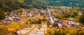 Panorama Traditional and Historical Japanese village Shirakawago in Gifu Prefecture Japan, Gokayama has been inscribed