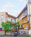 Panorama of traditional Tbilisi townhouse