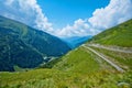 Transfagarasan pass in summer. Crossing Carpathian mountains in Romania, Transfagarasan is one of the most spectacular