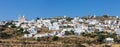 Panorama of Tripiti village, Milos island, Cyclades, Greece Royalty Free Stock Photo