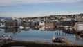 Tromso harbor panorama Royalty Free Stock Photo