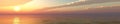 Panorama of tropical beach. sunset at sea. Royalty Free Stock Photo