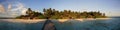 Panorama of a tropical island Royalty Free Stock Photo