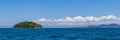 Panorama of tropical islands Ilha Grande Angra dos Reis Brazil Royalty Free Stock Photo