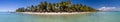 Panorama: Trou aux Biches Beach Royalty Free Stock Photo