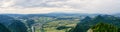 Panorama from Trzy Korony mountain, Pieniny, Poland Royalty Free Stock Photo