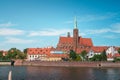 Panorama of Tumski Island in Wroclaw