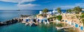 Mandrakia village in Milos island, Greece Royalty Free Stock Photo