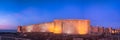 Panorama of Udaya castle in the night