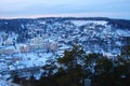 The panorama of the Ukrainian city Kremenets Royalty Free Stock Photo