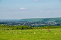 Panorama of Ukrainian village Dobrotiv Royalty Free Stock Photo