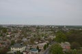 Panorama of the Ukrainian village in the spring Royalty Free Stock Photo