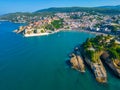 Panorama of Ulcinj in Montenegro Royalty Free Stock Photo