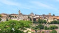 Panorama of upper city Citta Alta in Bergamo Royalty Free Stock Photo