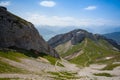 Panorama of the Upper Engadine from Muottas Muragl, Switzerland Royalty Free Stock Photo