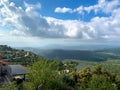 Panorama of the Upper Galilee from tops of the hills surrounding Lake Kinneret or the Tiberias Sea or Sea of Galilee