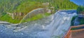 Panorama of Upper Mesa Falls near Ashton, Idaho