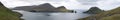 Panorama of Vagar and Tindholmur Royalty Free Stock Photo