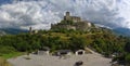 Panorama of Valere Basilica, Sion, Switzerland