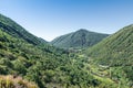 Panorama of Valganna with Ganna and Lake Ganna, province of Varese, Italy