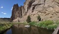 Panorama, valley floor of the Crooked River