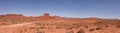 Panorama in the Valley of the Gods in Utah Royalty Free Stock Photo