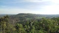 The panorama valley and hills