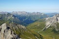 The panorama from Valluga mountain, Sankt Anton, Austria