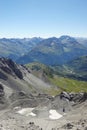 The panorama from Valluga mountain, Sankt Anton, Austria