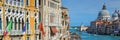 Panorama of Venice Italy Grand Canal Royalty Free Stock Photo