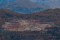 Panorama of Verd quarry Royalty Free Stock Photo