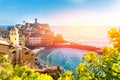 Panorama of Vernazza, national park Cinque Terre, Liguria, Italy, Europe. Colorful villages Royalty Free Stock Photo