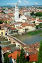 Panorama of Verona, Itali Royalty Free Stock Photo