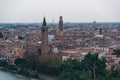 Panorama of Verona, Itali Royalty Free Stock Photo