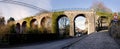 Panorama of a viaduc in Ãâ°caussinnes, Belgium