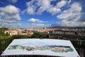 Panorama view from above of Florence city Royalty Free Stock Photo