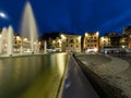 A panorama view across the central square in Lerici, Italy Royalty Free Stock Photo