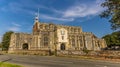 A panorama view across the church at East Bergholt, Suffolk UK Royalty Free Stock Photo