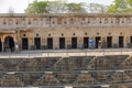 A panorama view across the giant Ancient Chand Baori Stepwell of Abhaneri