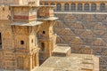 A panorama view across the giant Ancient Chand Baori Stepwell of Abhaneri Royalty Free Stock Photo