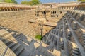 A panorama view across the giant Ancient Chand Baori Stepwell of Abhaneri