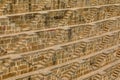 A panorama view across the giant Ancient Chand Baori Stepwell of Abhaneri Royalty Free Stock Photo
