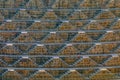 A panorama view across the giant Ancient Chand Baori Stepwell of Abhaneri Royalty Free Stock Photo