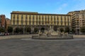 A panorama view across the Municipal Square in Naples, Italy