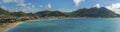 A panorama view across Philipsburg, St Maarten