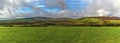 A panorama view across the Preseli mountaqins in Wales Royalty Free Stock Photo