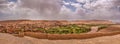 Panorama view of Ait-Ben Haddou village Royalty Free Stock Photo